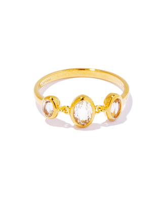 pilgrim ring white topaz
