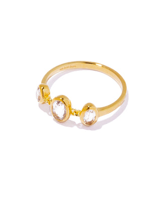 pilgrim ring white topaz