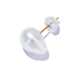 organic pearl stud pierce WH