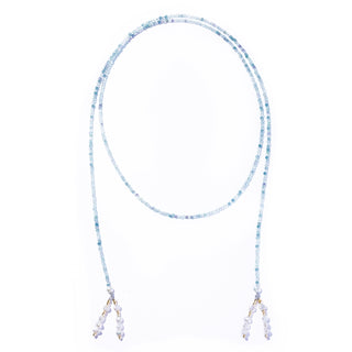 mint mist fringe lariat