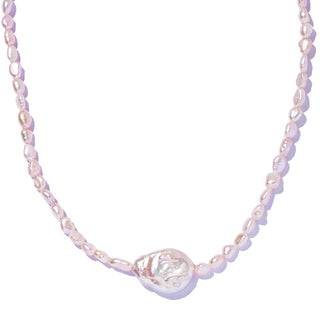 bare pearl necklace