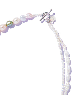 tide pearl layer necklace