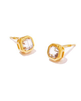 sanctual stud pirece white topaz