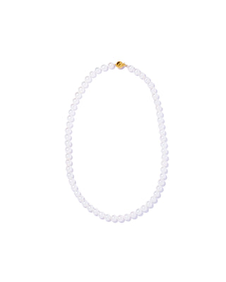 K18 minimalist pearl necklace