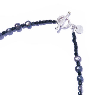 ombre long pearl necklace