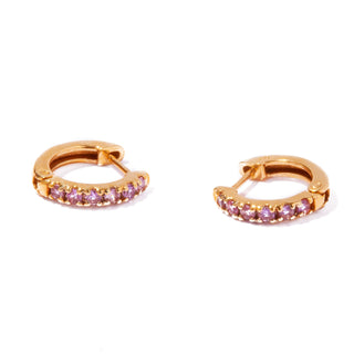 【受注商品】embrace pink sapphire pierce
