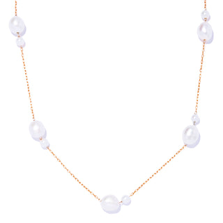 flotter pearl long necklace