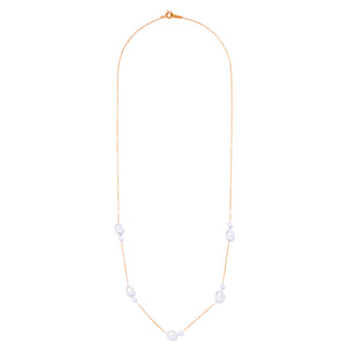 flotter pearl long necklace