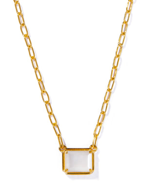 recto white moonstone necklace