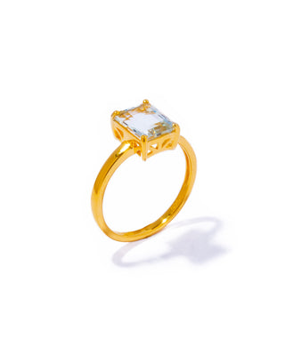 recto green amethyst ring