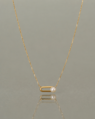 K18 etern element pearl necklace