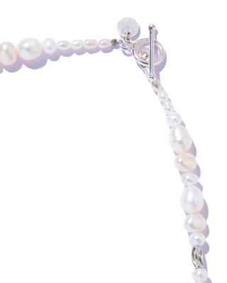 quiet luster long necklace