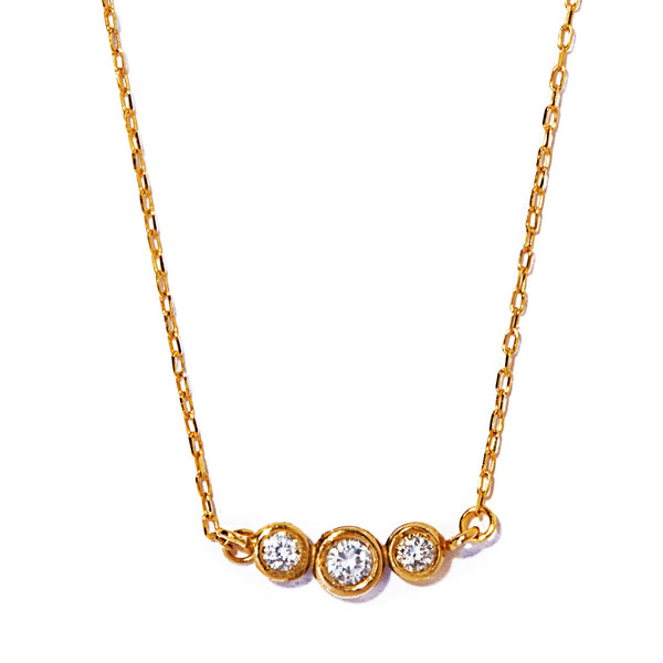 three diamond necklace – les bon bon Online store