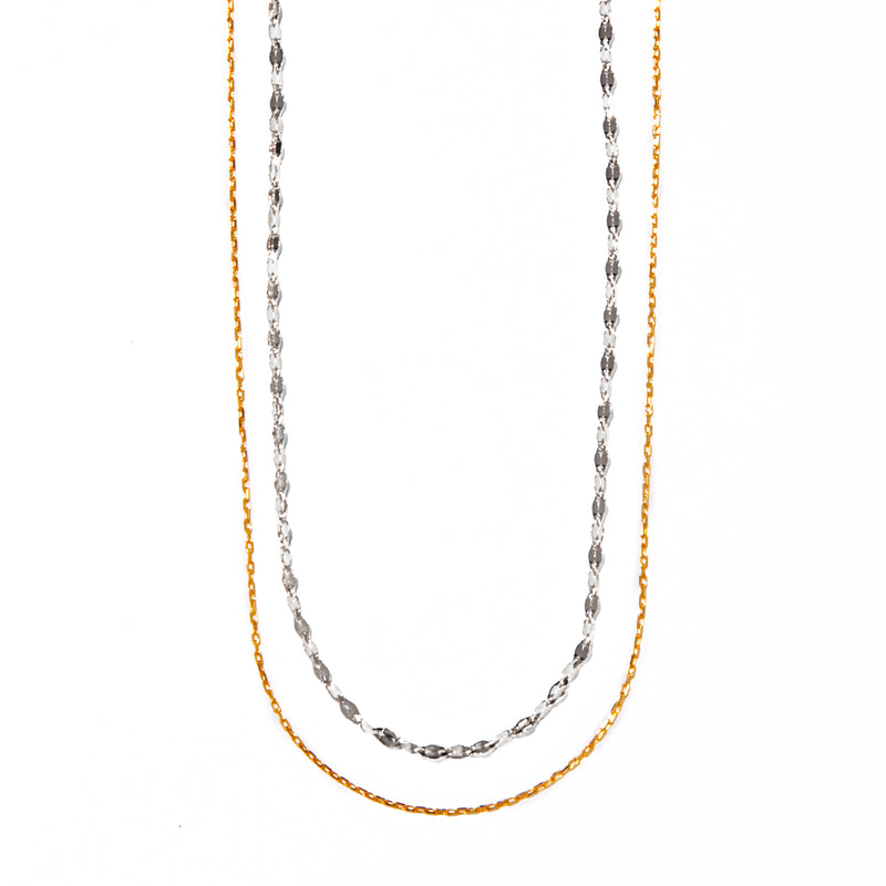 two tone necklace