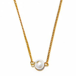 petite pearl necklace