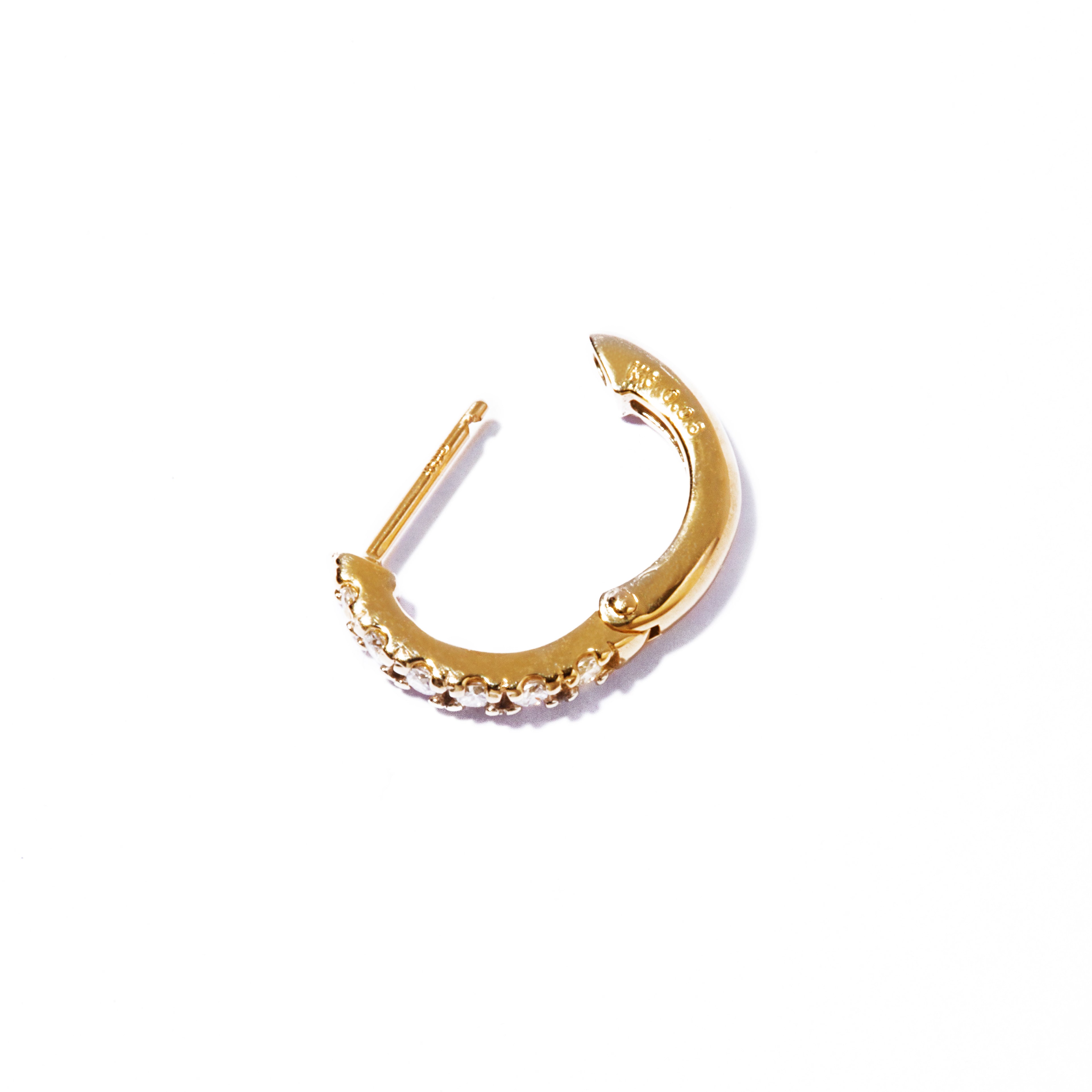 Two FACE Diamond Pierce YG 両耳 / Yellow Gold