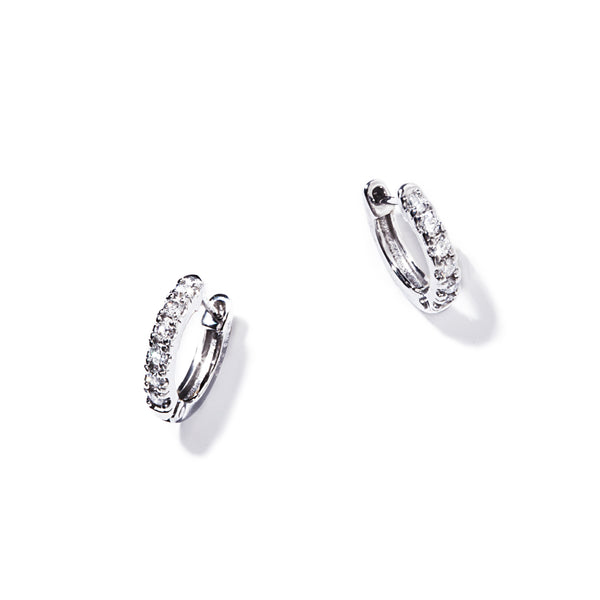 les bon bon】hoop diamond pierce single YG-