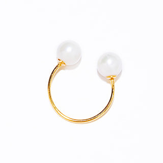 2 pearl ear cuff