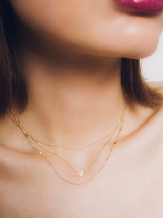 petite lip necklace