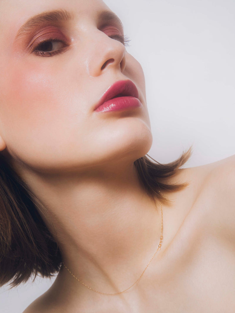 heart side necklace / pink gold – les bon bon Online store