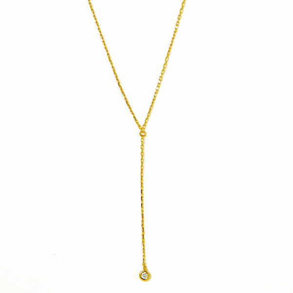 diamond Y necklace – les bon bon Online store