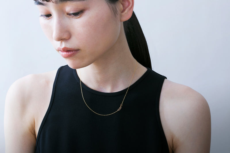 heart side necklace / pink gold – les bon bon Online store