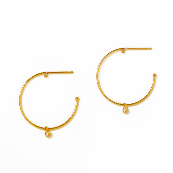 diamond hoop pierce – les bon bon Online store