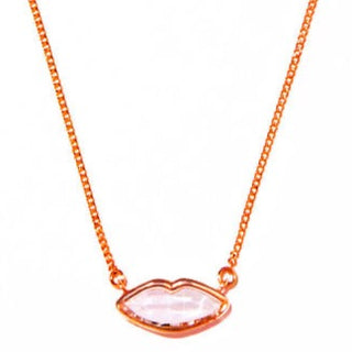 petite lip necklace