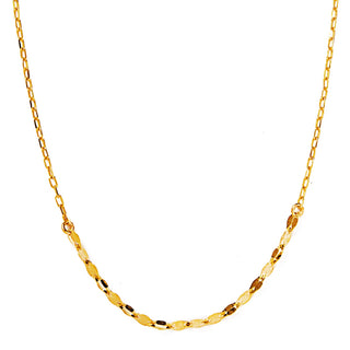 drop victoria necklace / yellow gold